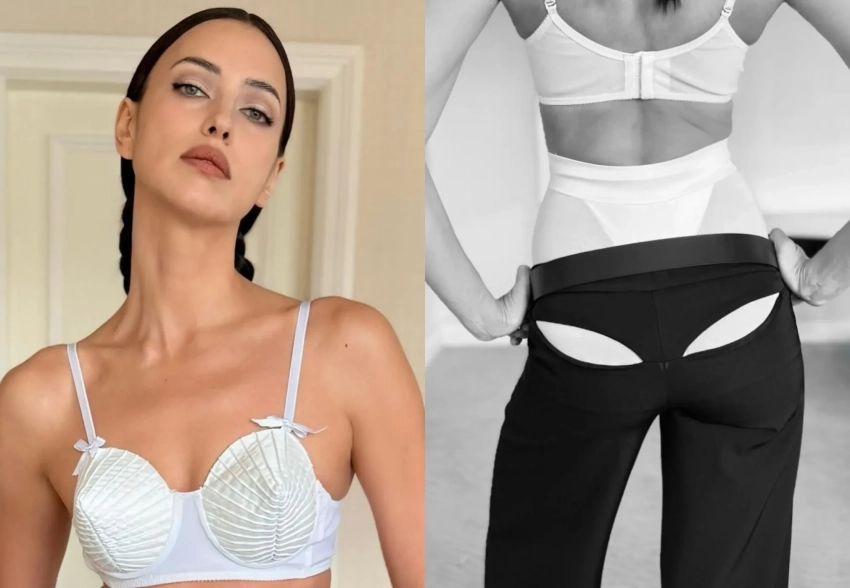 Ирина Шейк вышла в свет в бюстгальтере и брюках-белье