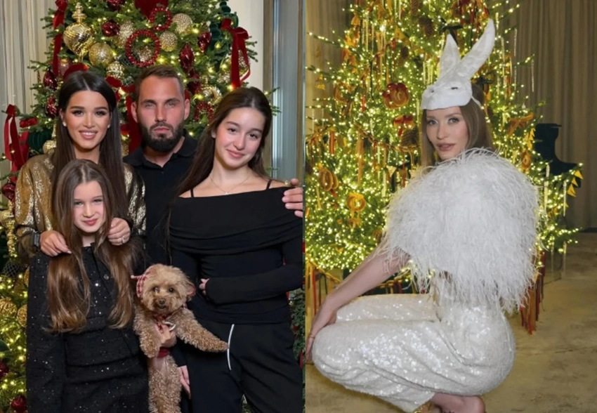 Юлия Высоцкая, Ксения Бородина, Анастасия Решетова, Милош Бикович, Ида Галич: как звёзды украсили дома к Новому году